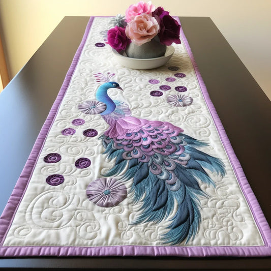 Peacock TAI260224473 Quilted Table Runner