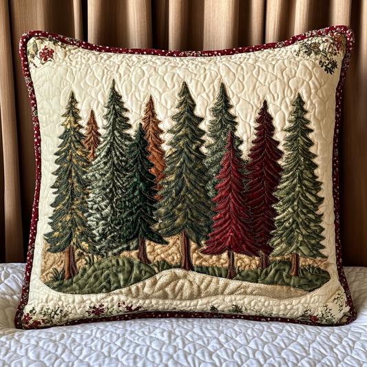 Christmas Tree TAI141124384 Quilted Pillow Case