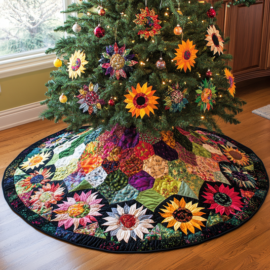 Sunflower TAI021024121 Quilted Tree Skirt