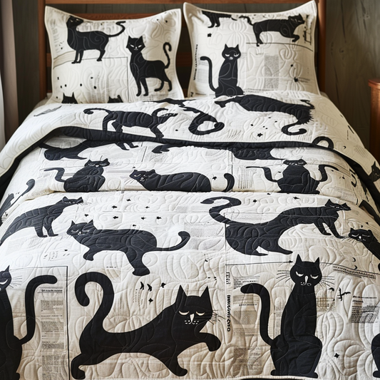 Black Cat TAI170724010 Quilt Bedding Set