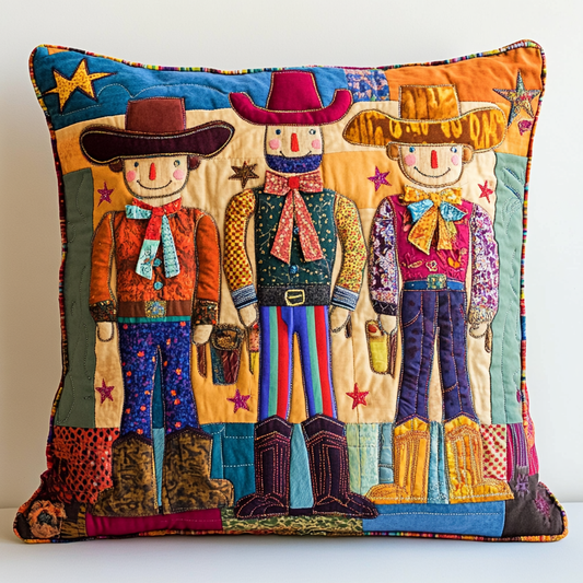 Cowboy Nutcracker DAI241224097 Quilted Pillow Case