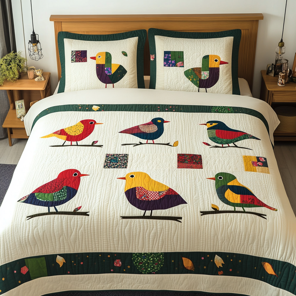 Bird DAI280824216 Quilt Bedding Set