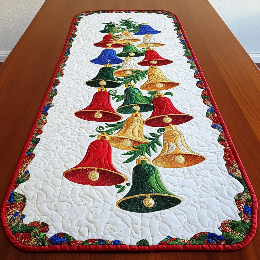 Christmas Bell DAI141124566 Quilted Table Runner