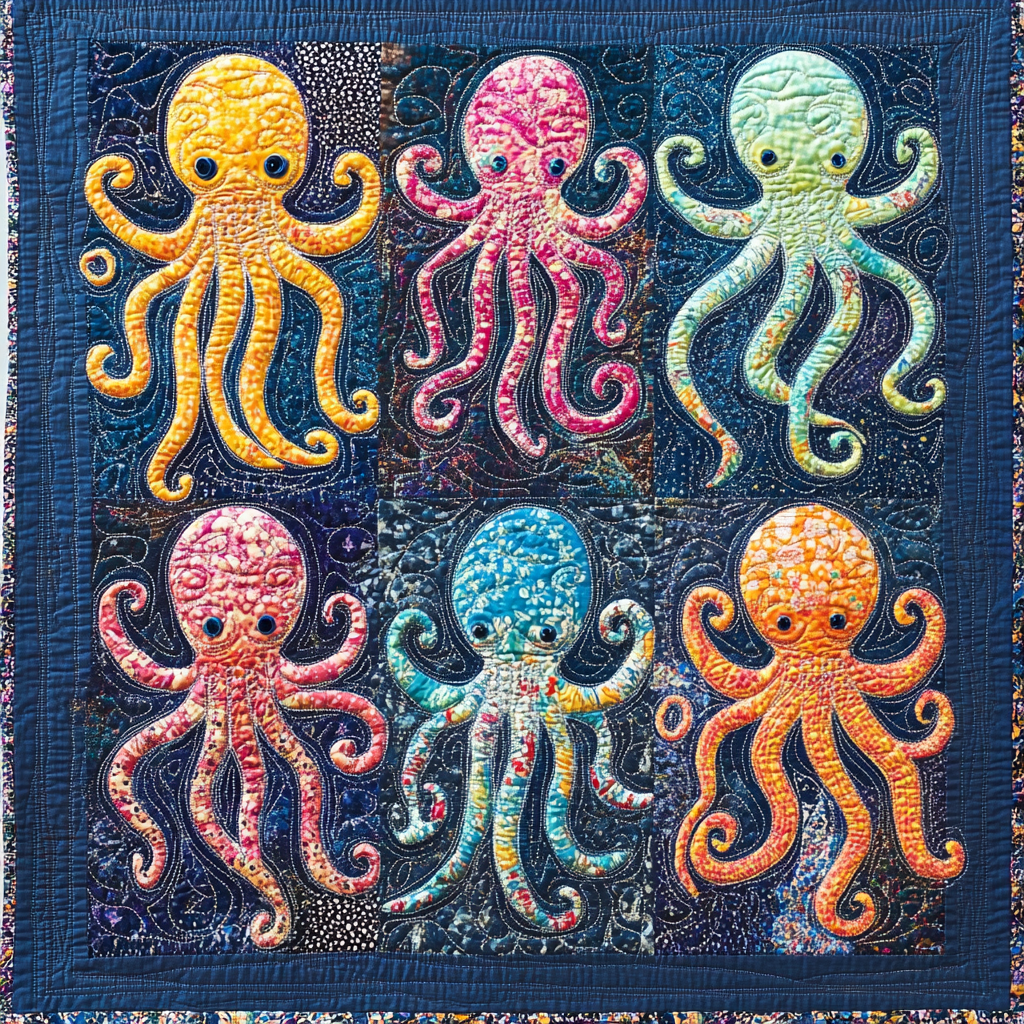 Octopus DAI040924224 Quilt Blanket