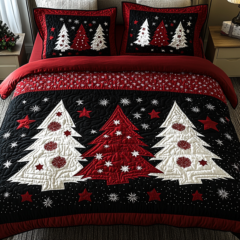 Christmas Tree TAI201124008 Quilt Bedding Set