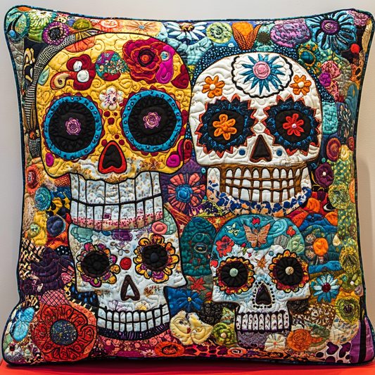 Sugar Skull TAI181024569 Quilted Pillow Case