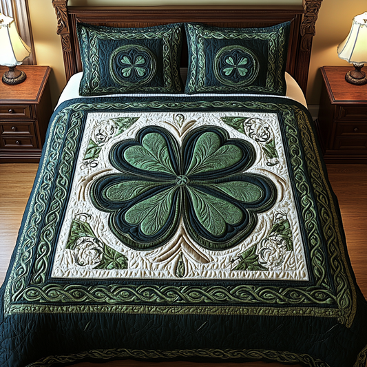 Celtic Shamrock TAI101224536 Quilt Bedding Set