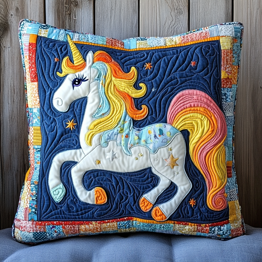 Unicorn DAI181124104 Quilted Pillow Case