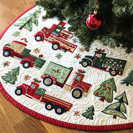 Christmas Truck DAI040924106 Quilted Tree Skirt