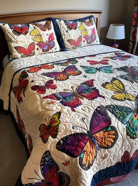 Butterfly TAI030524097QB Quilt Bedding Set