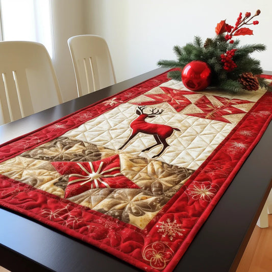 Christmas Deer TAI060123129 Quilted Table Runner