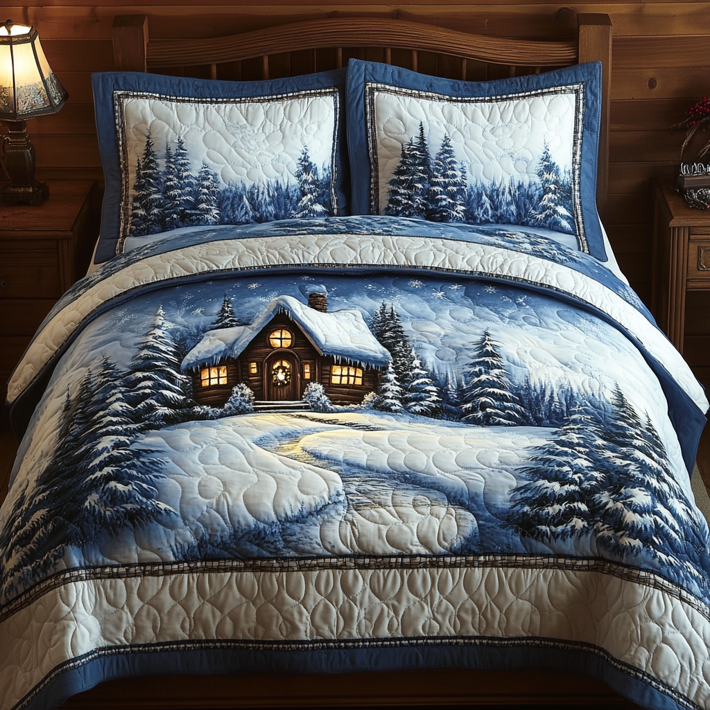 Snowy Landscape TAI201124080 Quilt Bedding Set