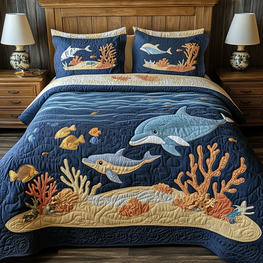 Sea Creatures DAI101224050 Quilt Bedding Set