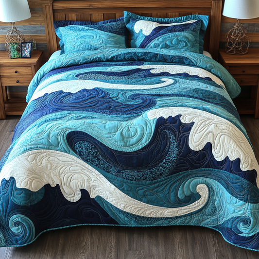 Sea Wave TAI111124170 Quilt Bedding Set