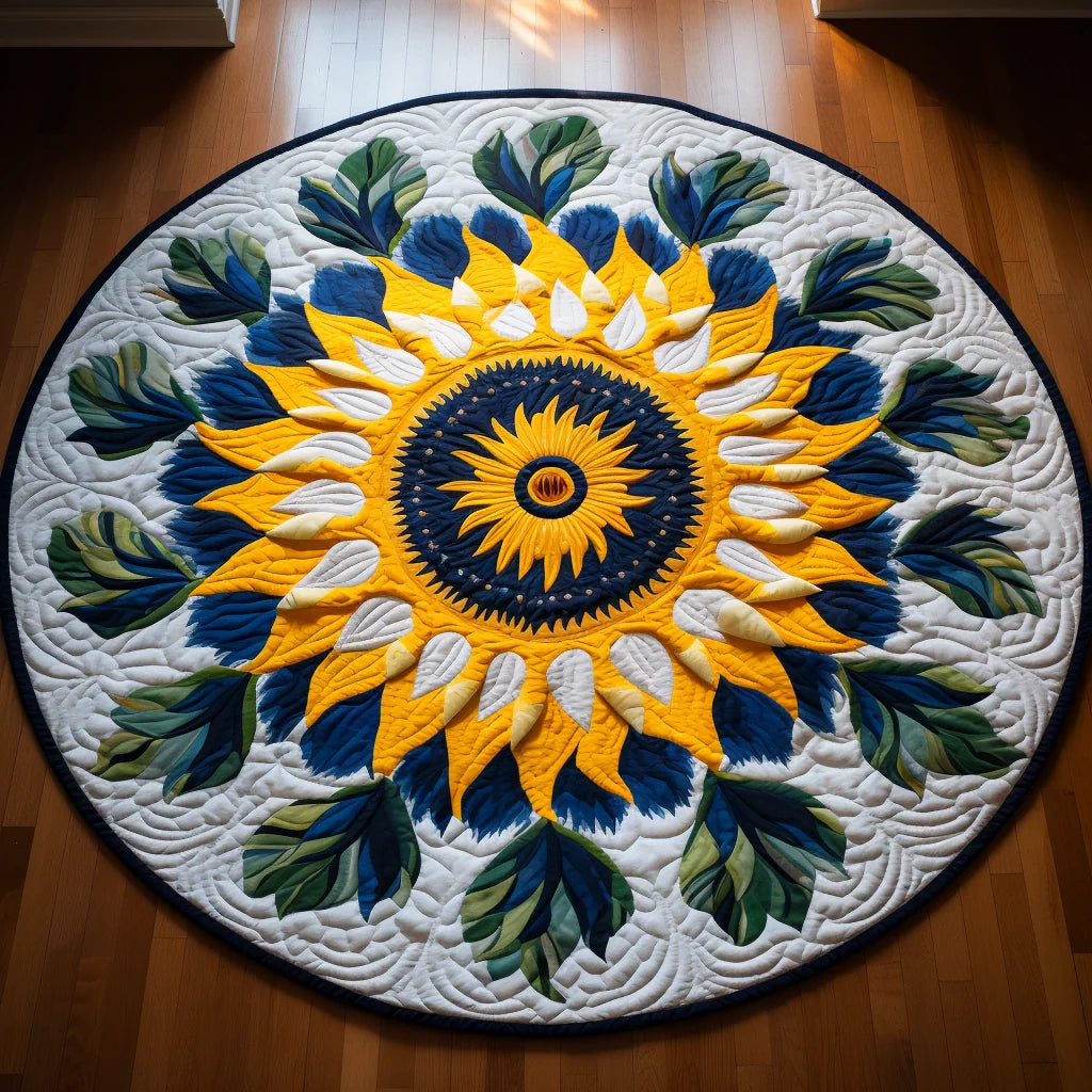 Sunflower TAI221223115 Quilted Round Mat