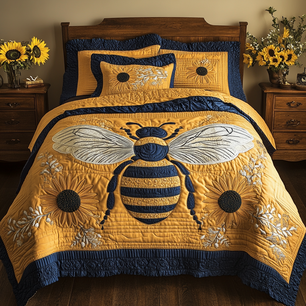 Bee TAI111124130 Quilt Bedding Set