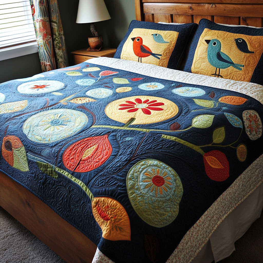 Birds TAI251124139 Quilt Bedding Set