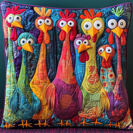 Chicken TAI041024585 Quilted Pillow Case