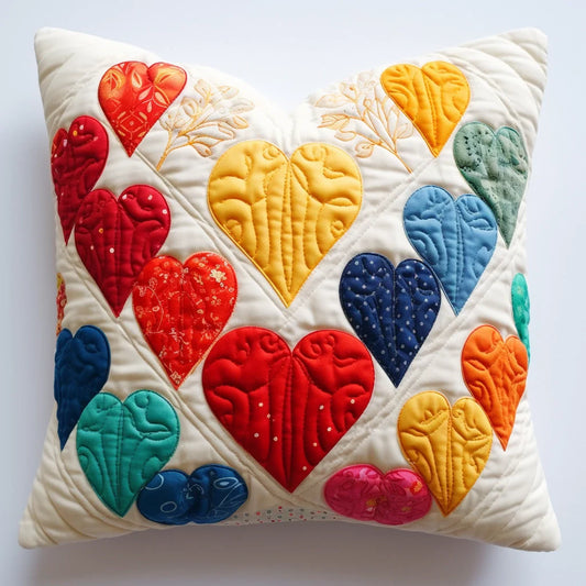 Heart TAI020324258 Quilted Pillow Case