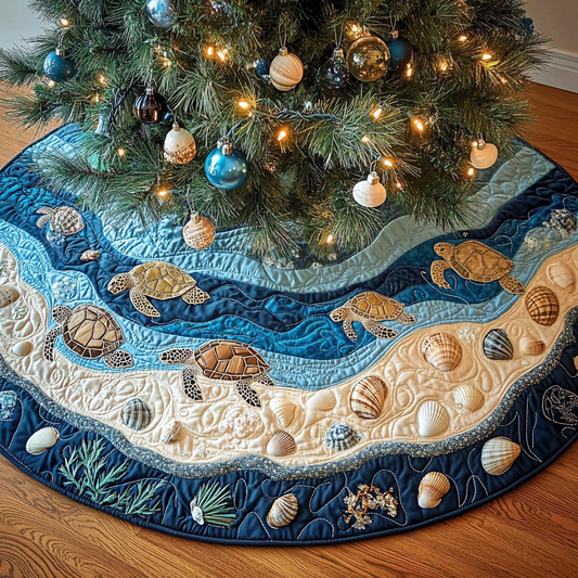 Sea Turtle TAI201124498 Quilted Tree Skirt