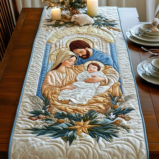 Nativity Scene TAI021024338 Quilted Table Runner