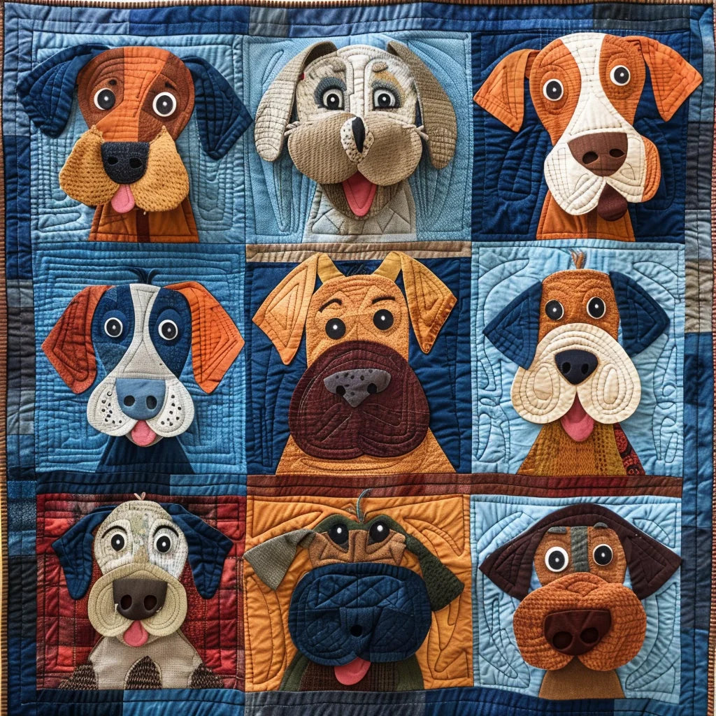 Dogs TAI240424049 Quilt Blanket