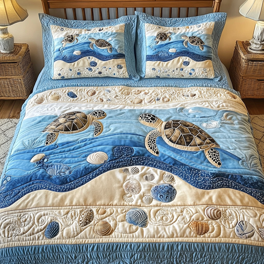 Sea Turtle TAI201124038 Quilt Bedding Set