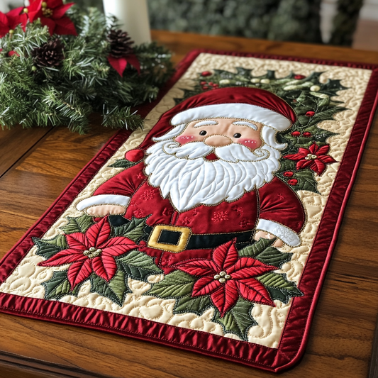 Christmas Santa TAI111124346 Quilted Table Runner