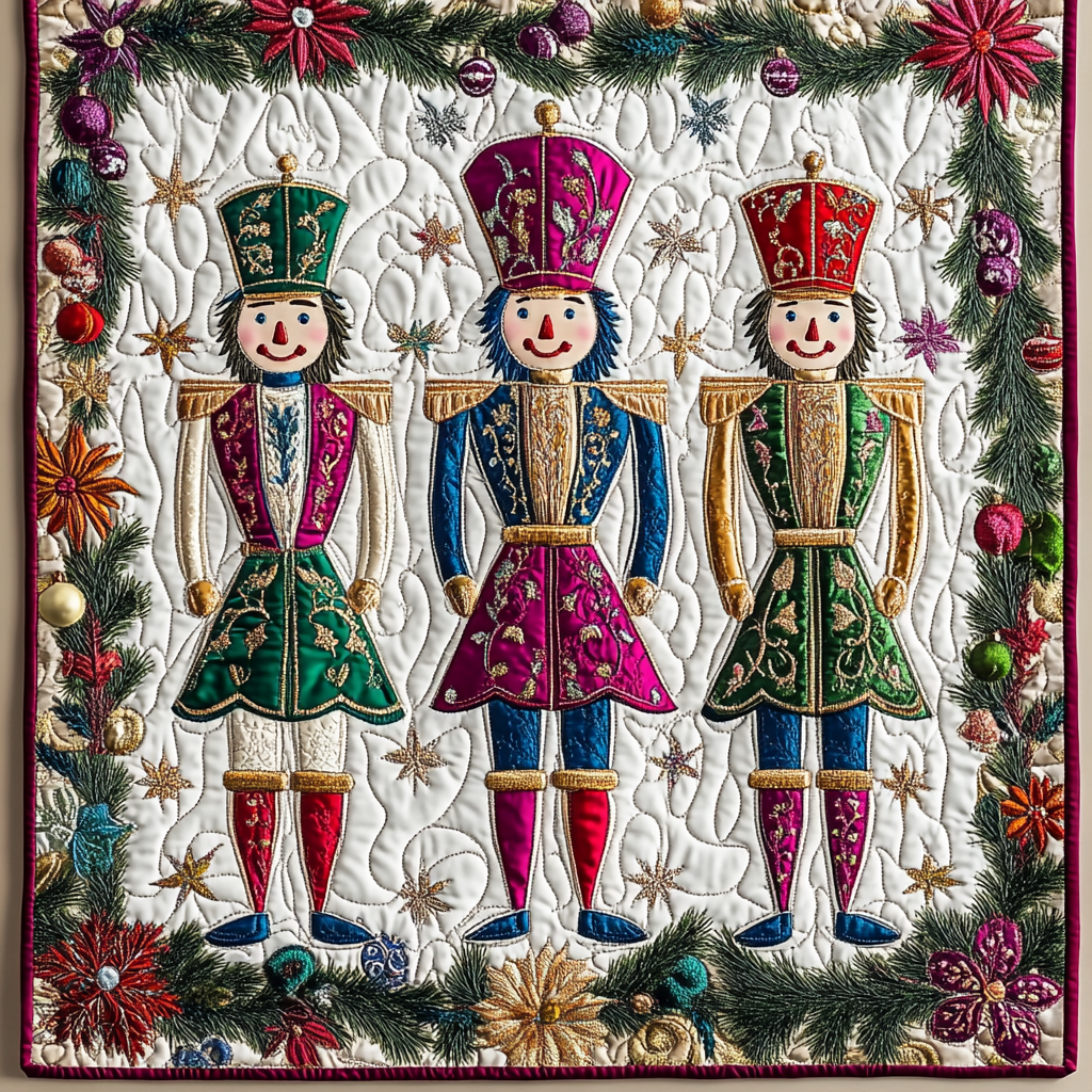 Christmas Nutcracker TAI101224551 Quilted Placemats