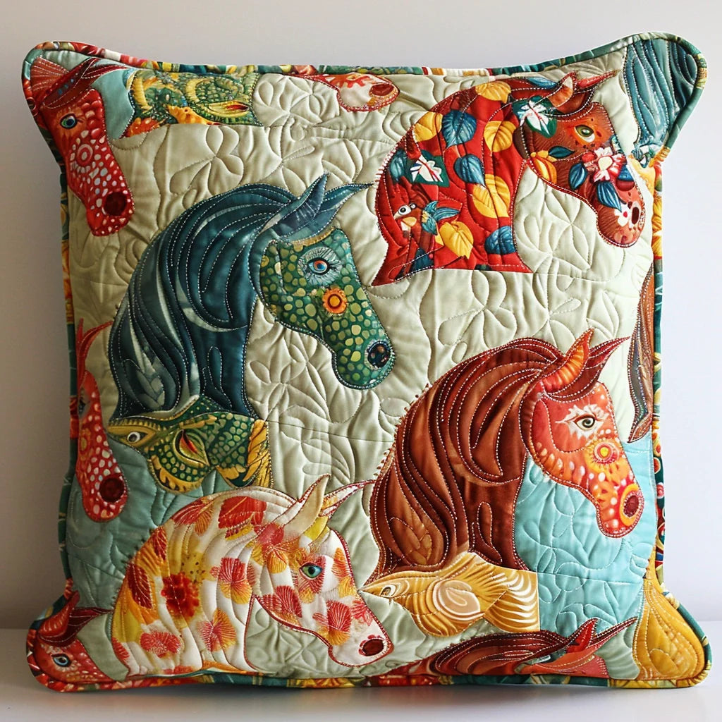 Horse TAI060324278 Quilted Pillow Case