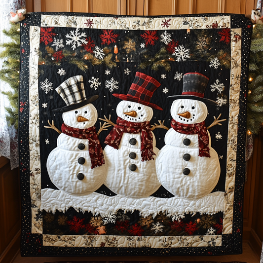 Christmas Snowman TAI260924079 Quilt Blanket