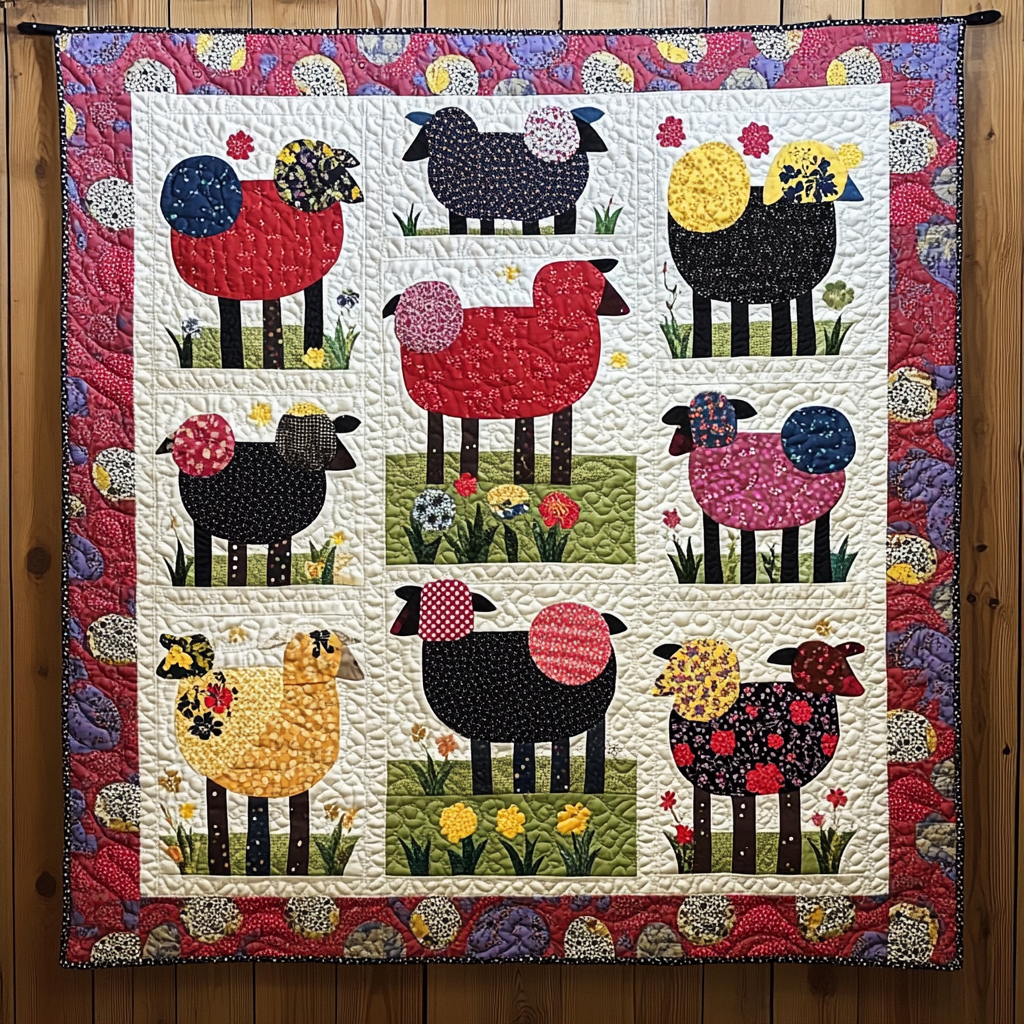 Sheep TAI01102486 Quilt Blanket