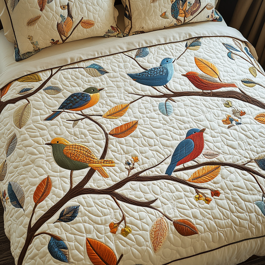 Birds TAI101224460 Quilt Bedding Set