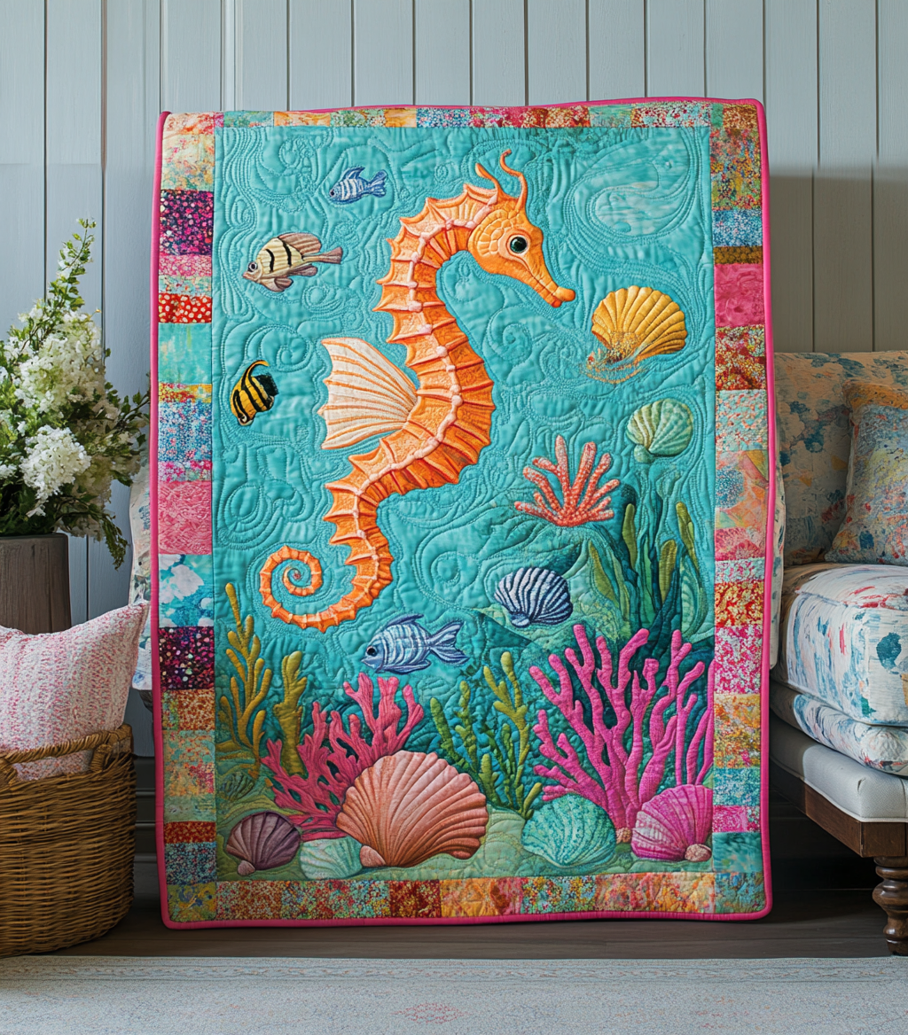 Seahorse DAI26102460 Quilt Blanket