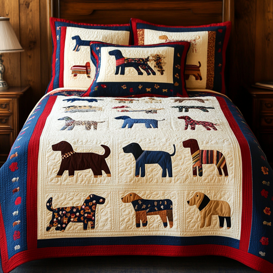 Dog DAI280824057 Quilt Bedding Set