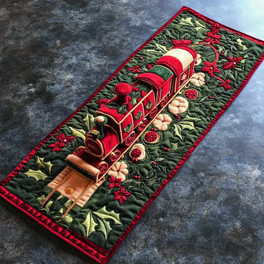 Christmas Train DAI231124156 Quilted Table Runner