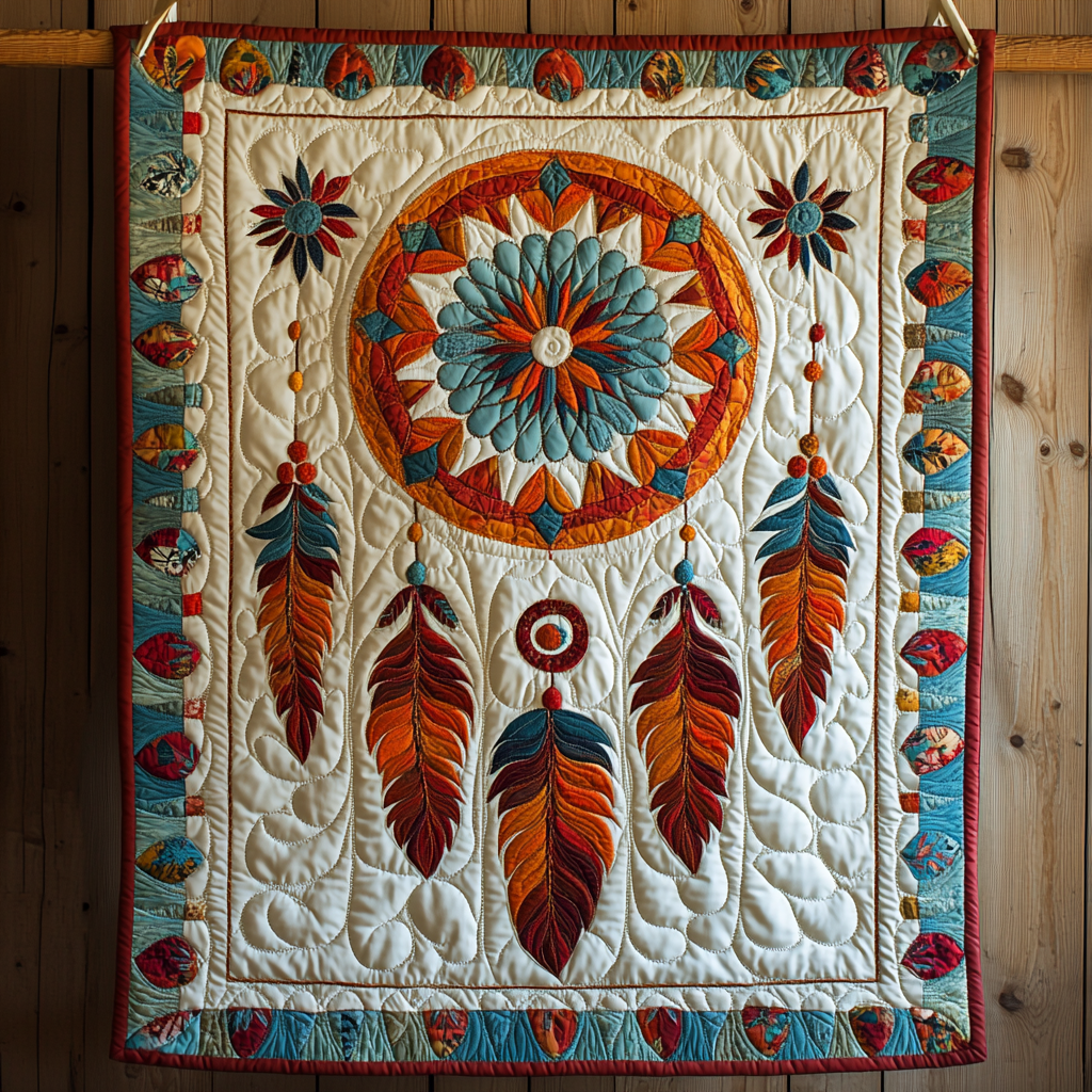 Native American Dreamcatcher DAI230924076 Quilt Blanket