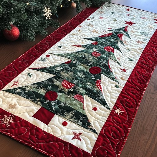 Christmas Tree TAI040924373 Quilted Table Runner