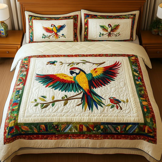 Parrot DAI231124104 Quilt Bedding Set