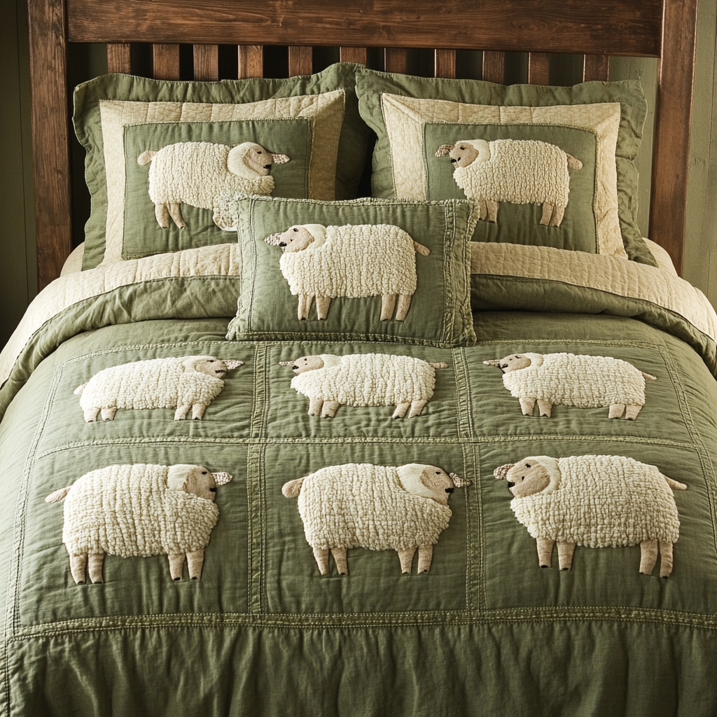 Sheep TAI111124069 Quilt Bedding Set