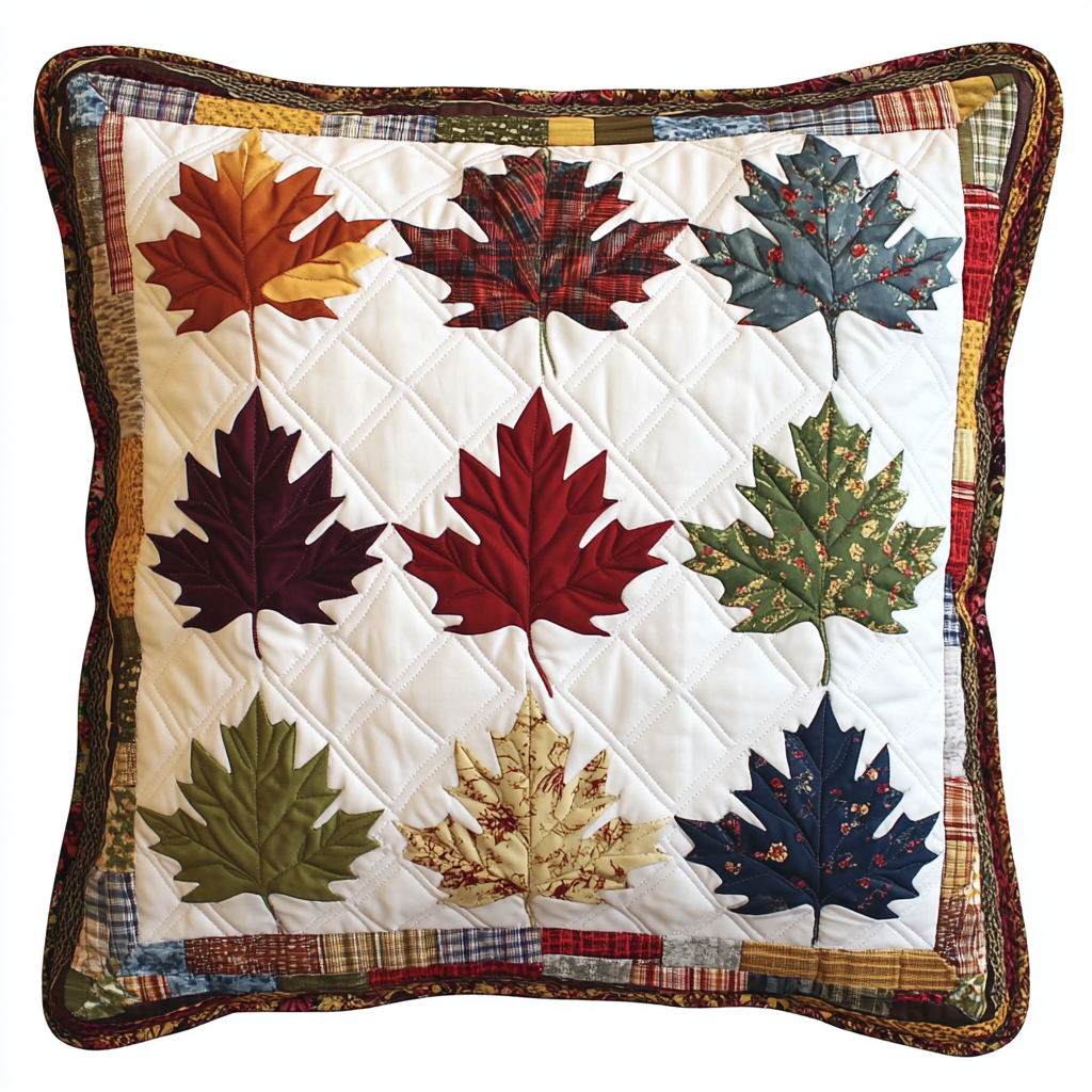 Maple Leaves DAI230924164 Quilted Pillow Case