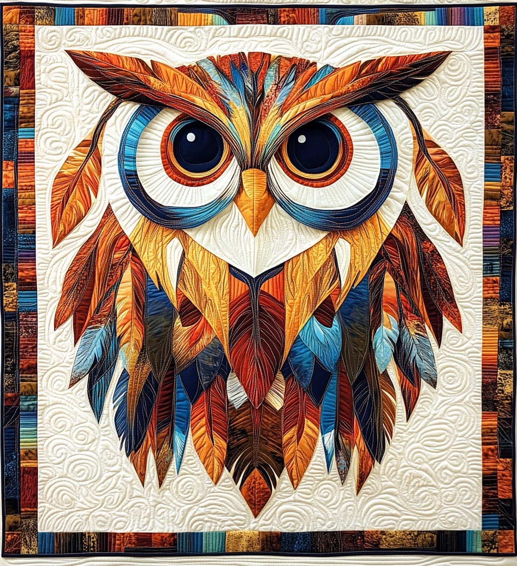 Native American Owl DAI171224062 Quilt Blanket