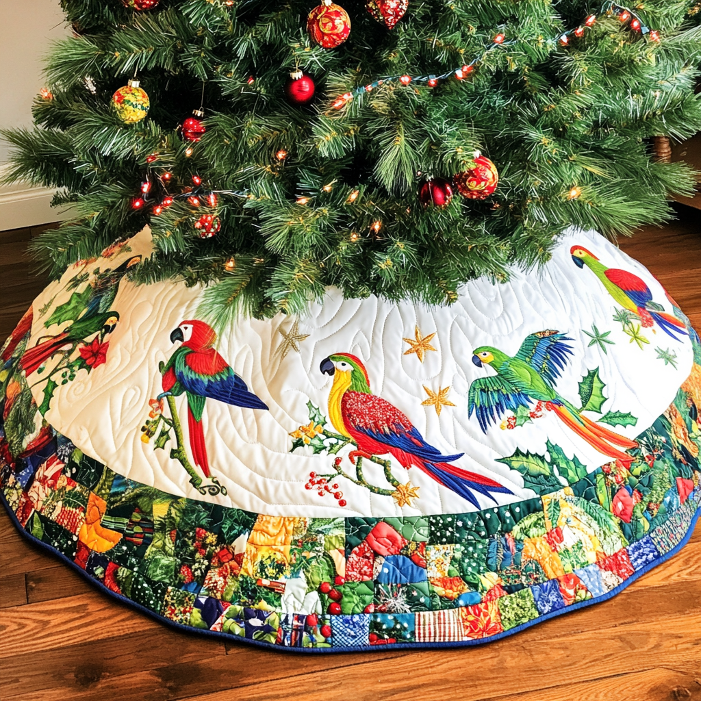 Parrot DAI231124148 Quilted Tree Skirt