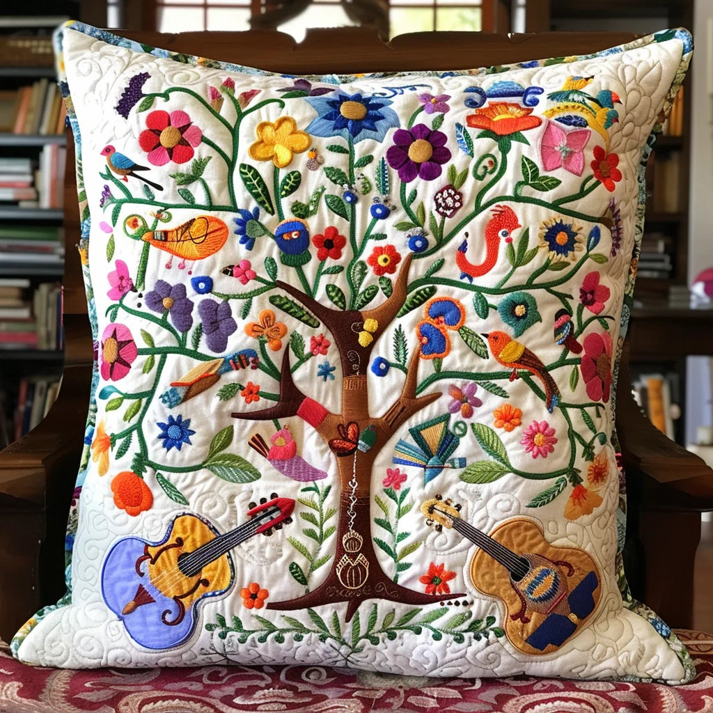 Bird Tree TAI240424268 Quilted Pillow Case