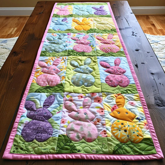 Rabbit TAI020324025 Quilted Table Runner