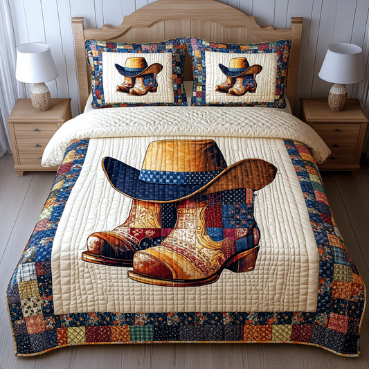 Cowboy Boots And Hat DAI280824265 Quilt Bedding Set