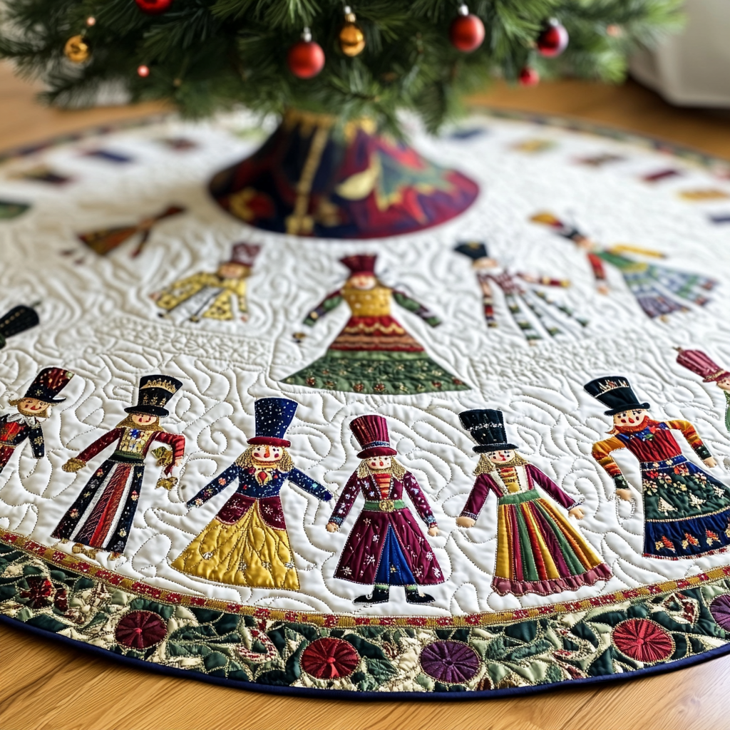 Christmas Nutcracker TAI021024260 Quilted Tree Skirt