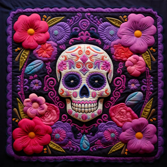 Sugar Skull TAI260224193 Quilted Placemats