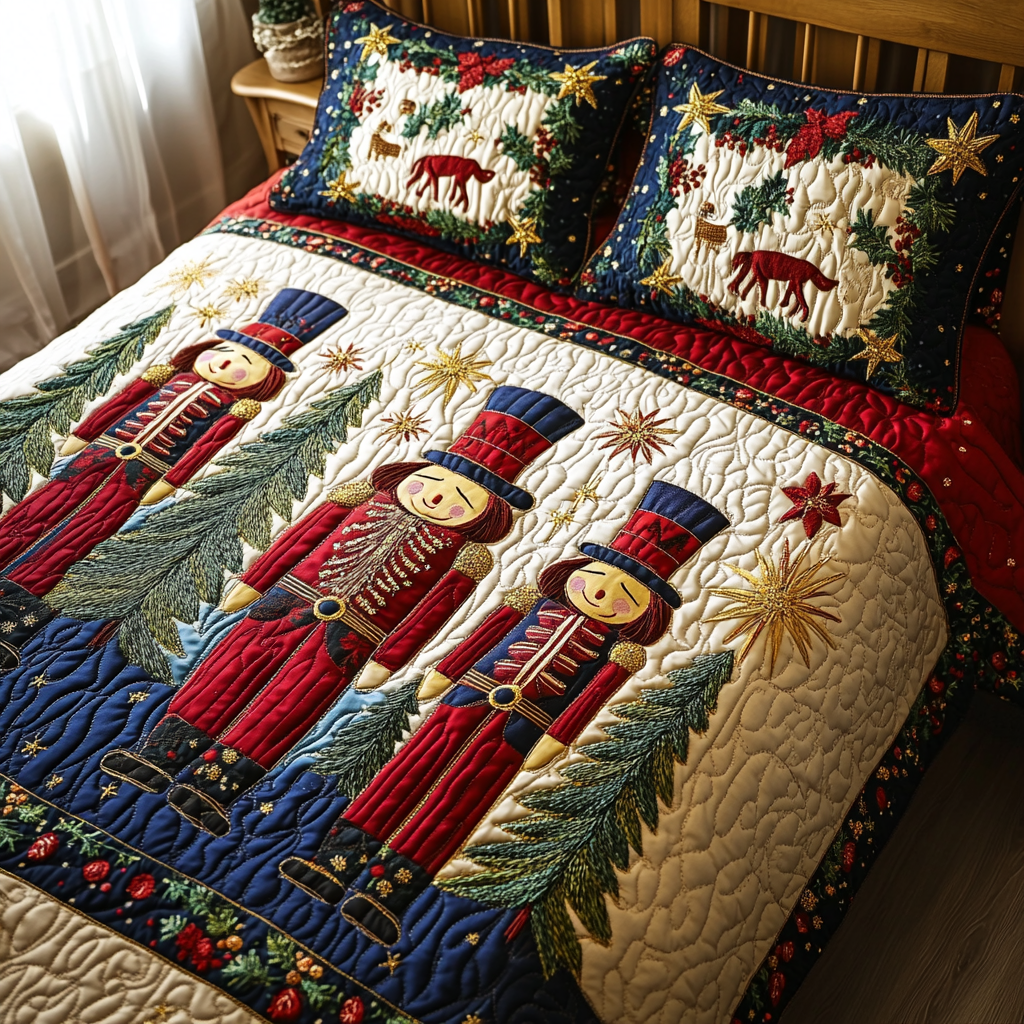 Christmas Nutcracker TAI181024071 Quilt Bedding Set