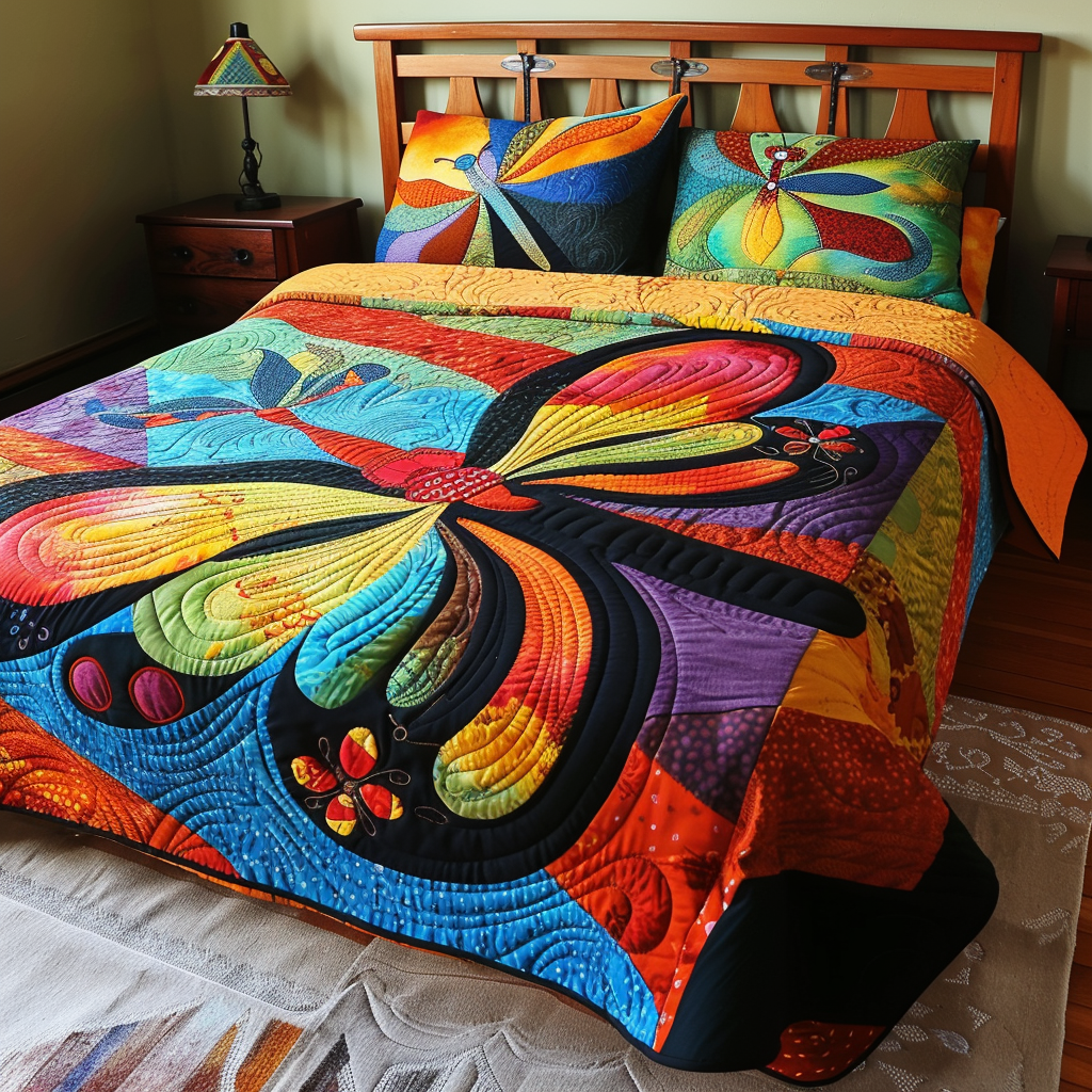 Dragonfly TAI170724057 Quilt Bedding Set